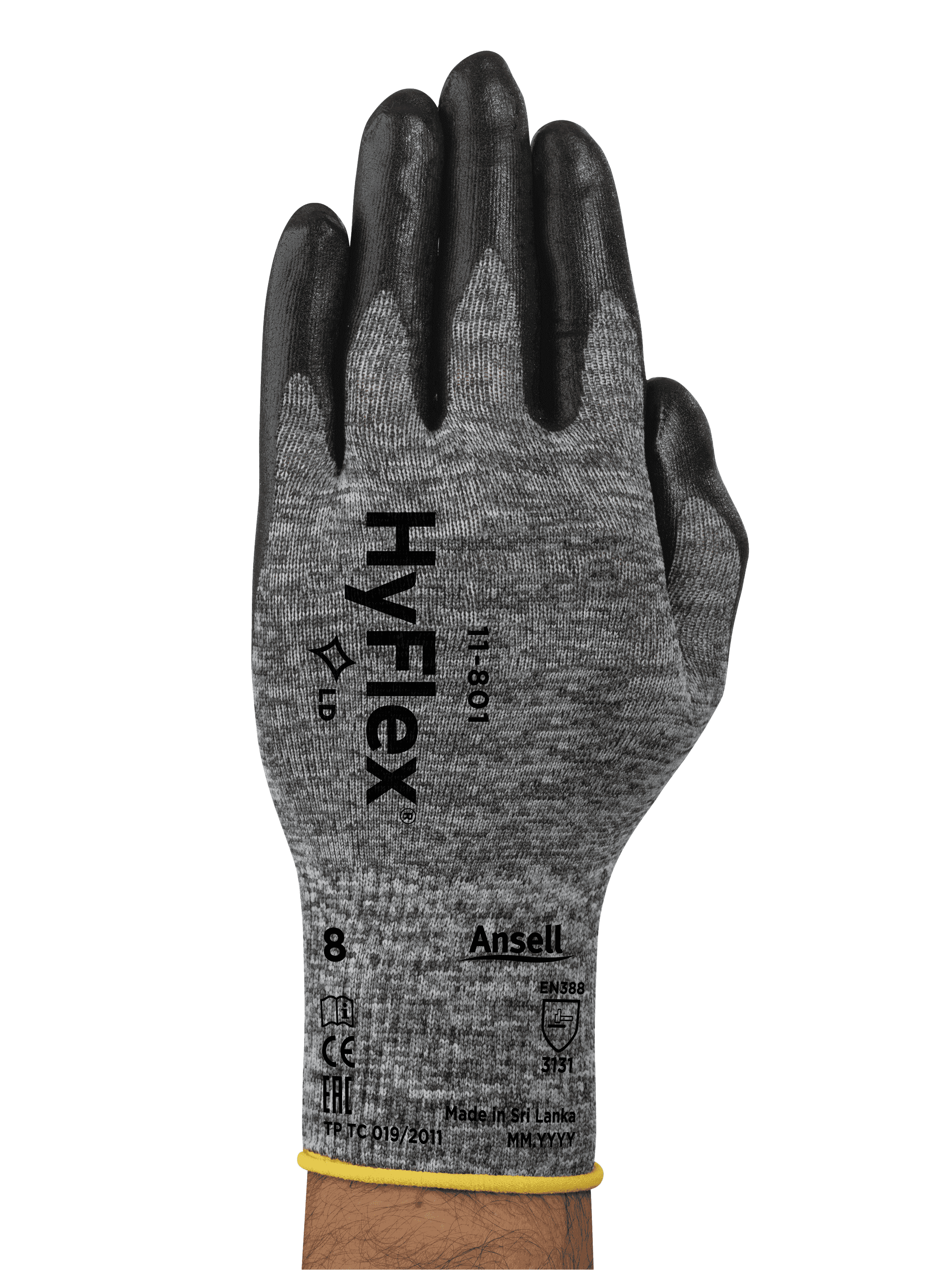 HyFlex 11-801 Work Gloves - 12 Pairs