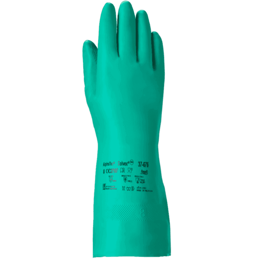 AlphaTec 37-676 Chemical Resistant Gloves - 12 Pairs