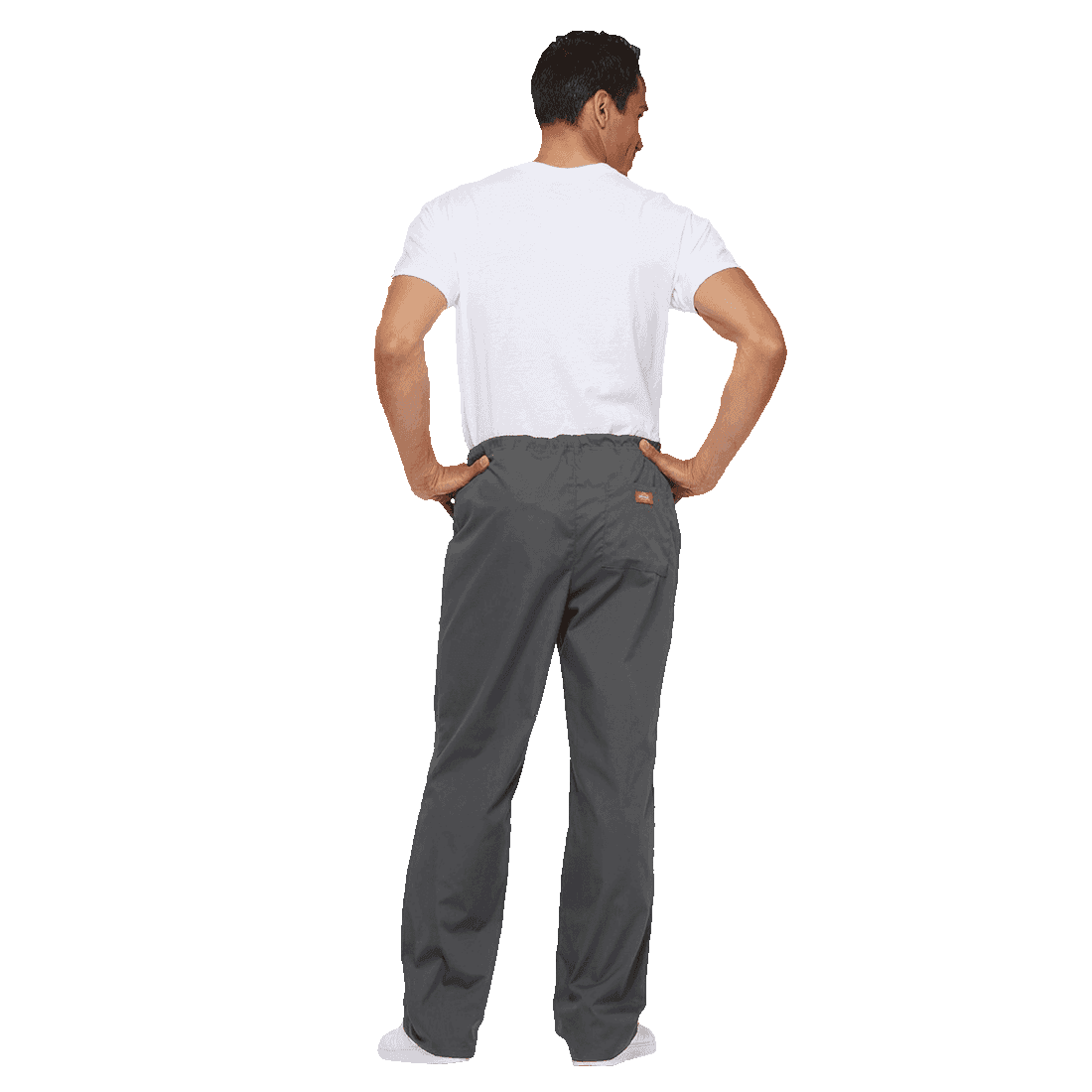Unisex Natural Rise Drawstring Scrub Trousers 83006