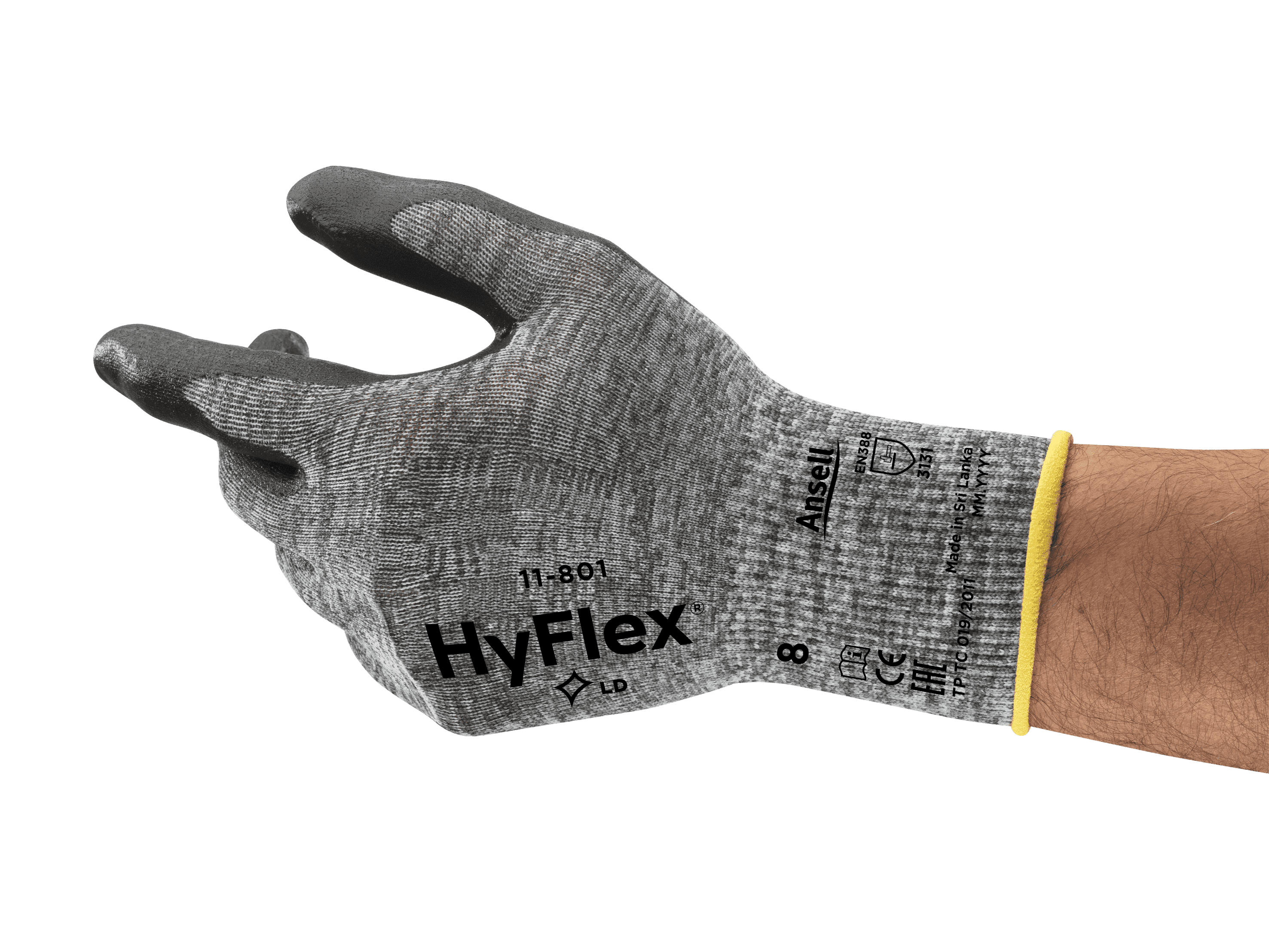 HyFlex 11-801 Work Gloves - 12 Pairs