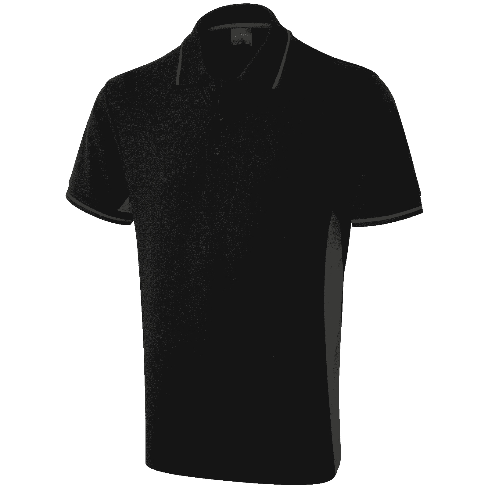 Two-Tone Polo Shirt Uneek UC117 Black/Charcoal