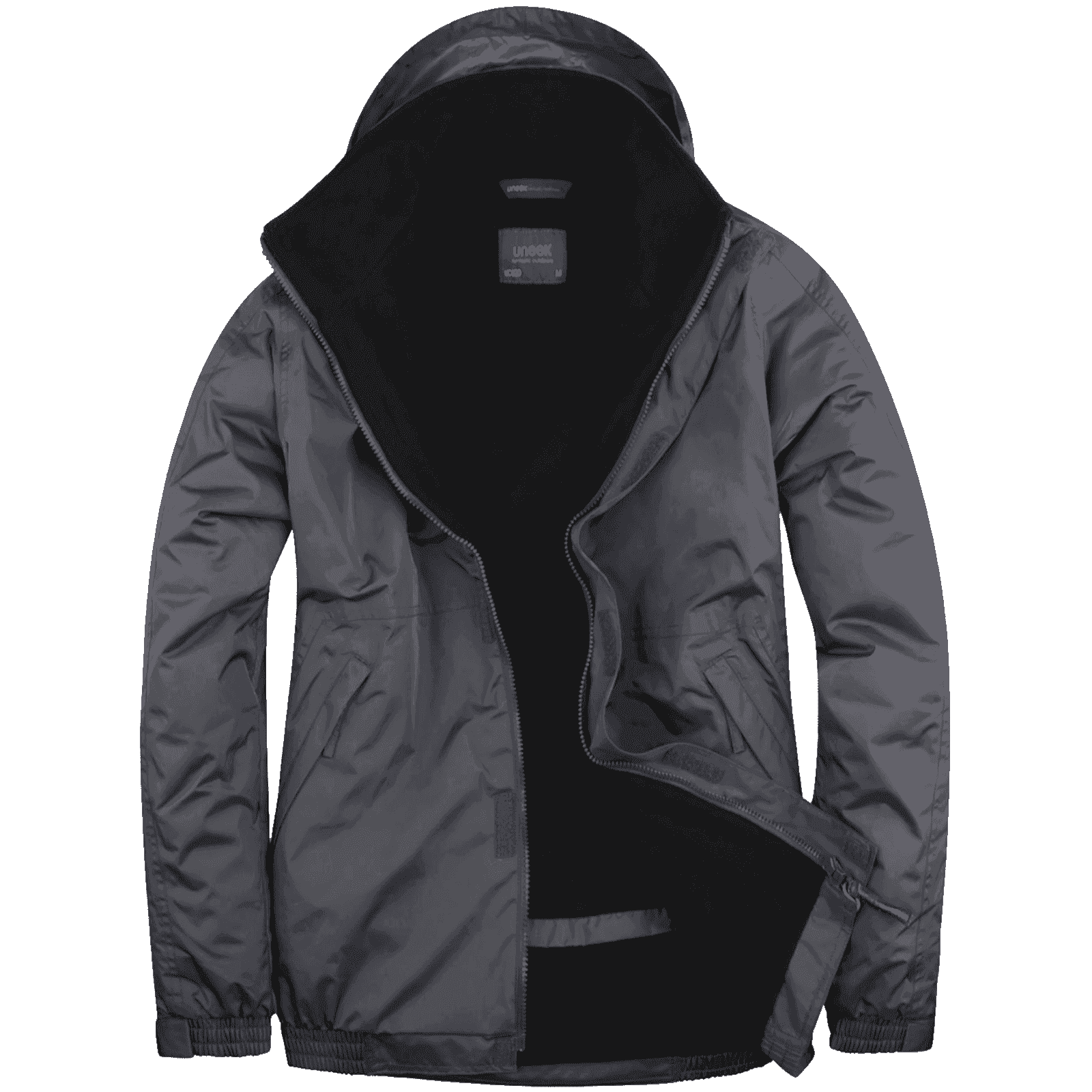 Waterproof Work Jacket UC620 Uneek Deep Grey/Black