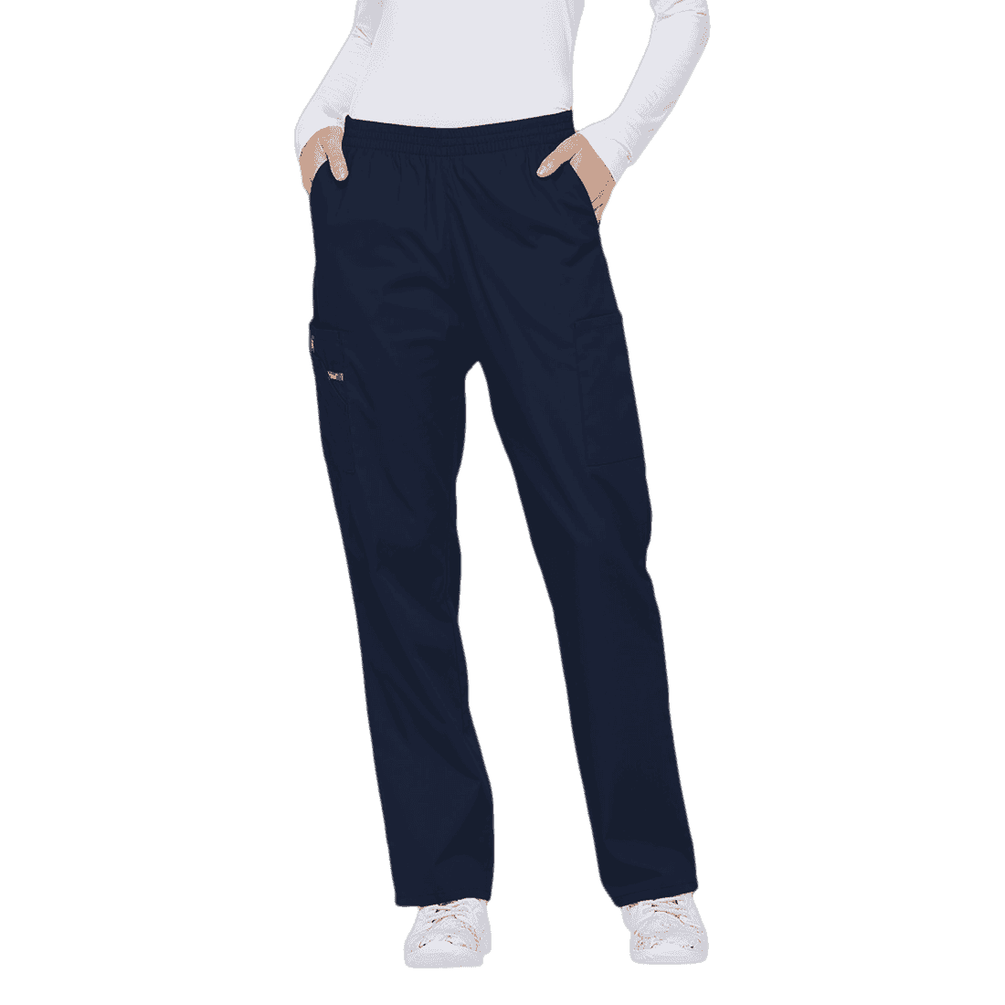 Women's Natural Rise Pull-On Scrub Trousers 86106 Navy