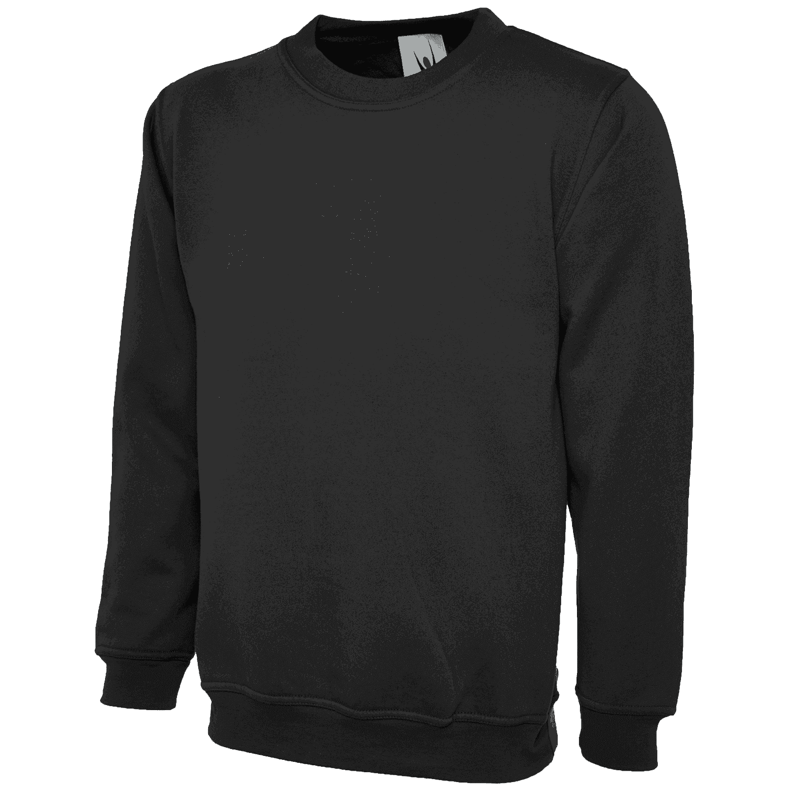 Classic Crewneck Sweatshirt UC203 Uneek Clothing Black