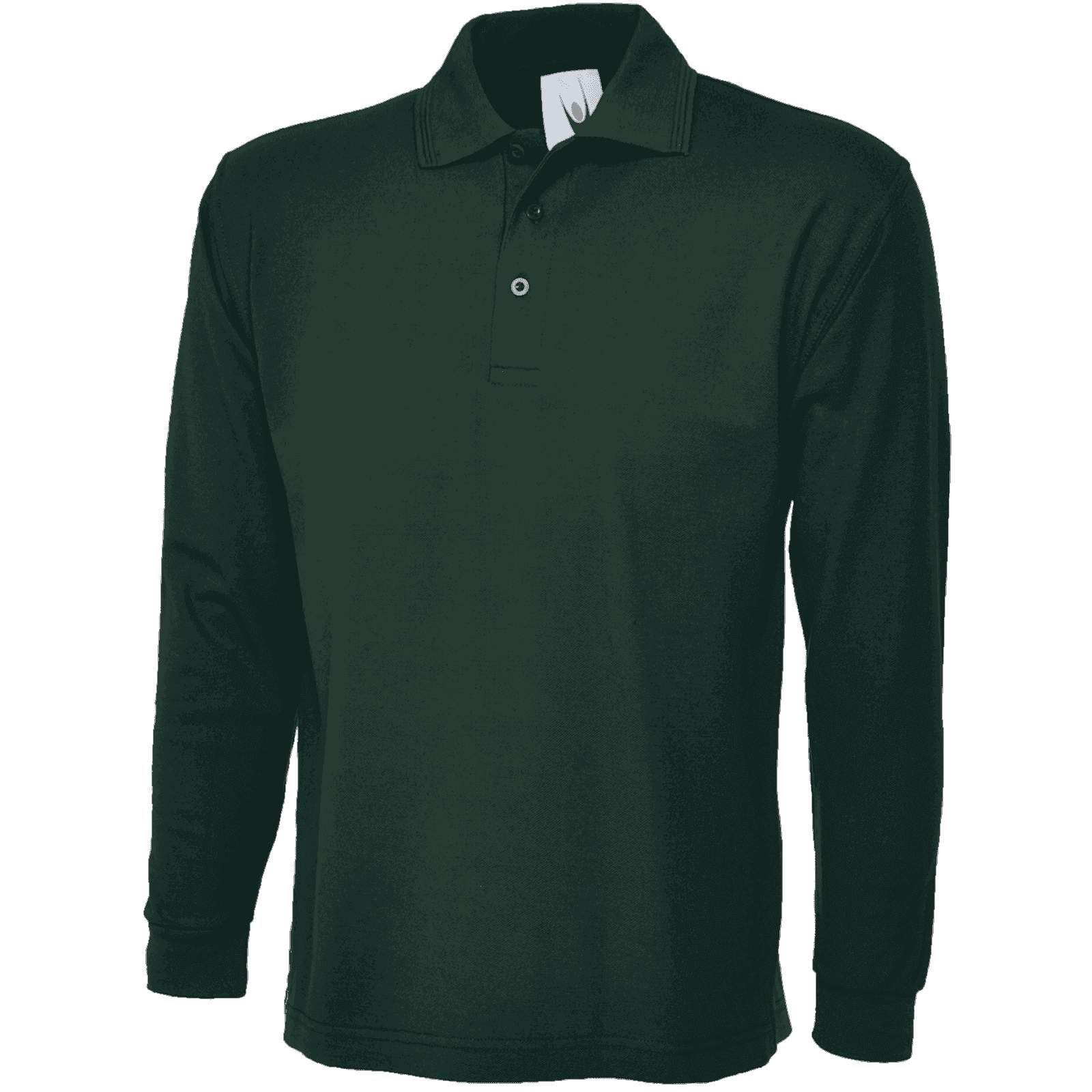 Long Sleeve Polo Shirt Uneek UC113 Bottle Green