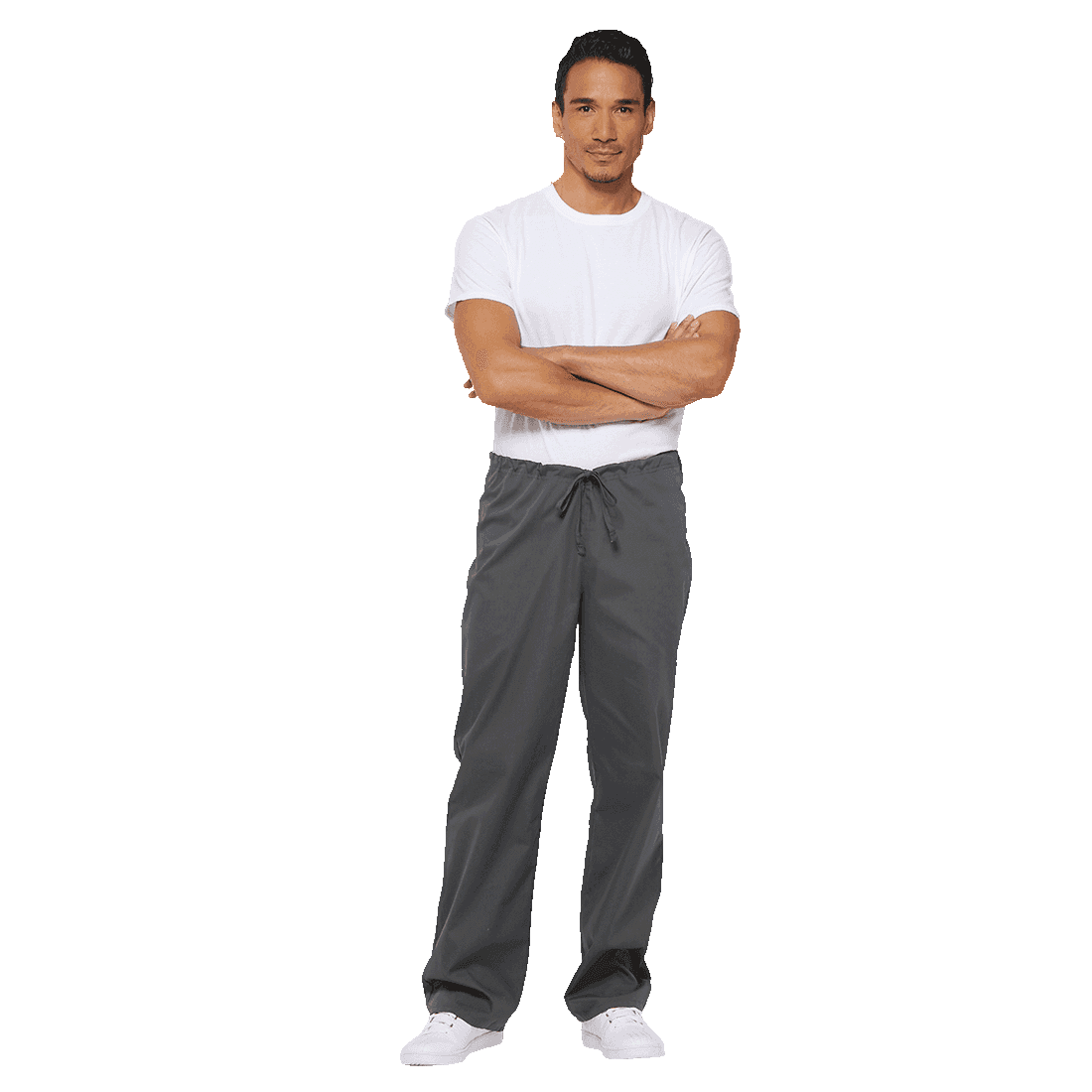Unisex Natural Rise Drawstring Scrub Trousers 83006